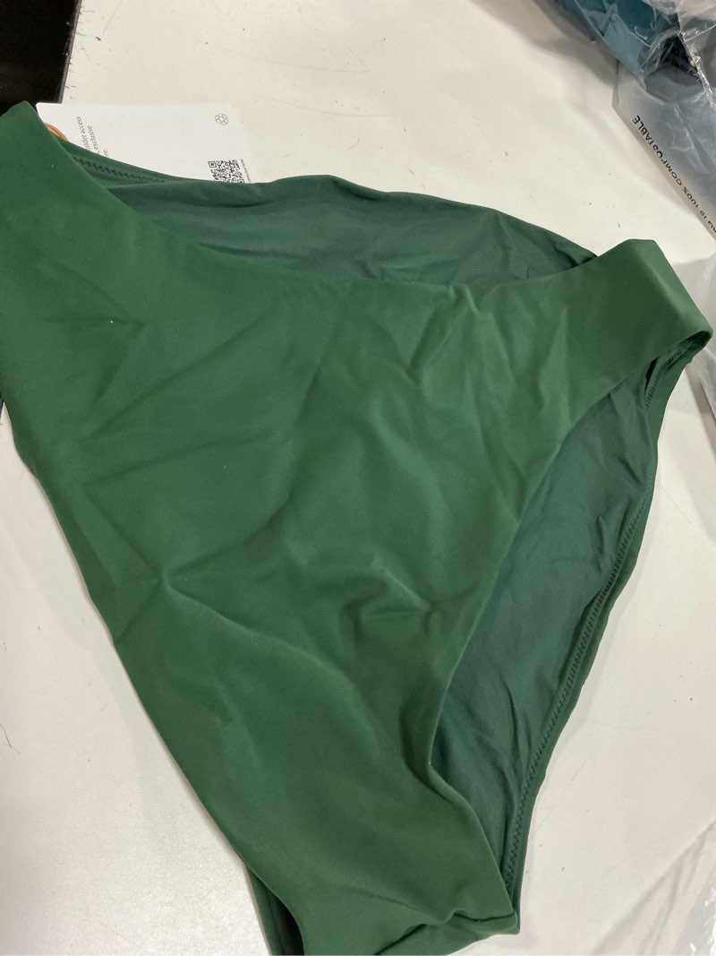 Condition photo showing Good Condition for italian high-rise high-leg bikini bottom, xl, palm