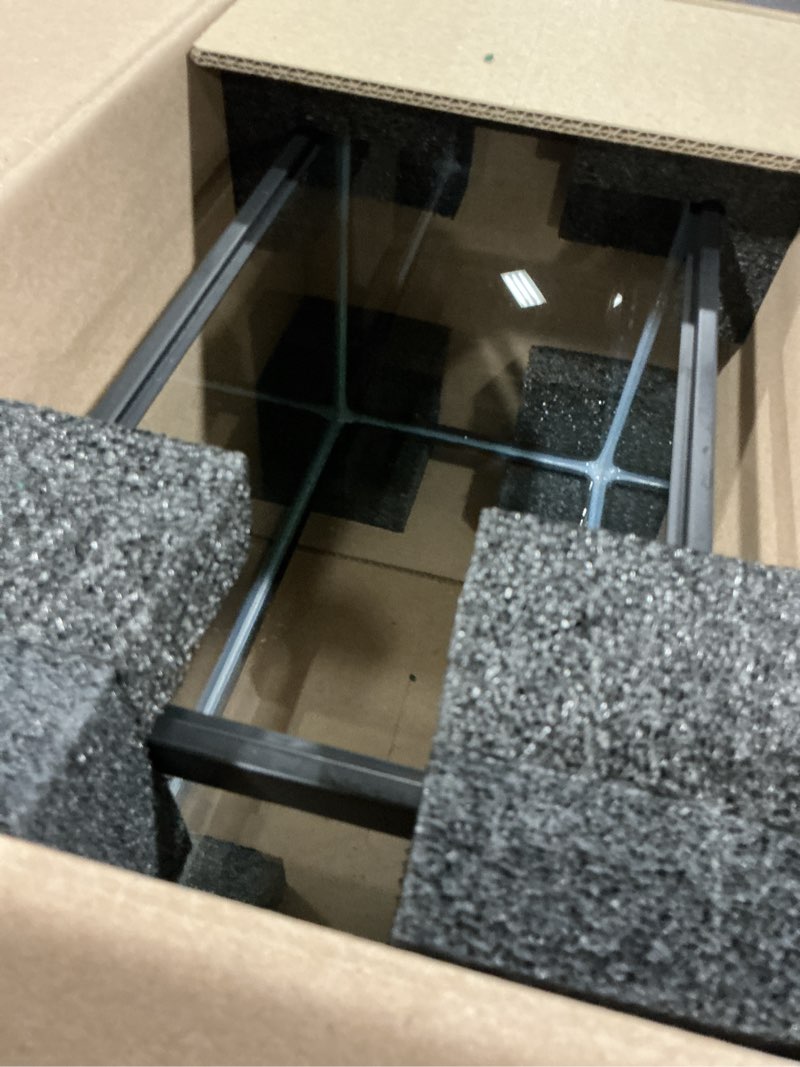 Condition photo showing As Is for tetra glass aquarium 5.5 gallons, rectangular fish tank