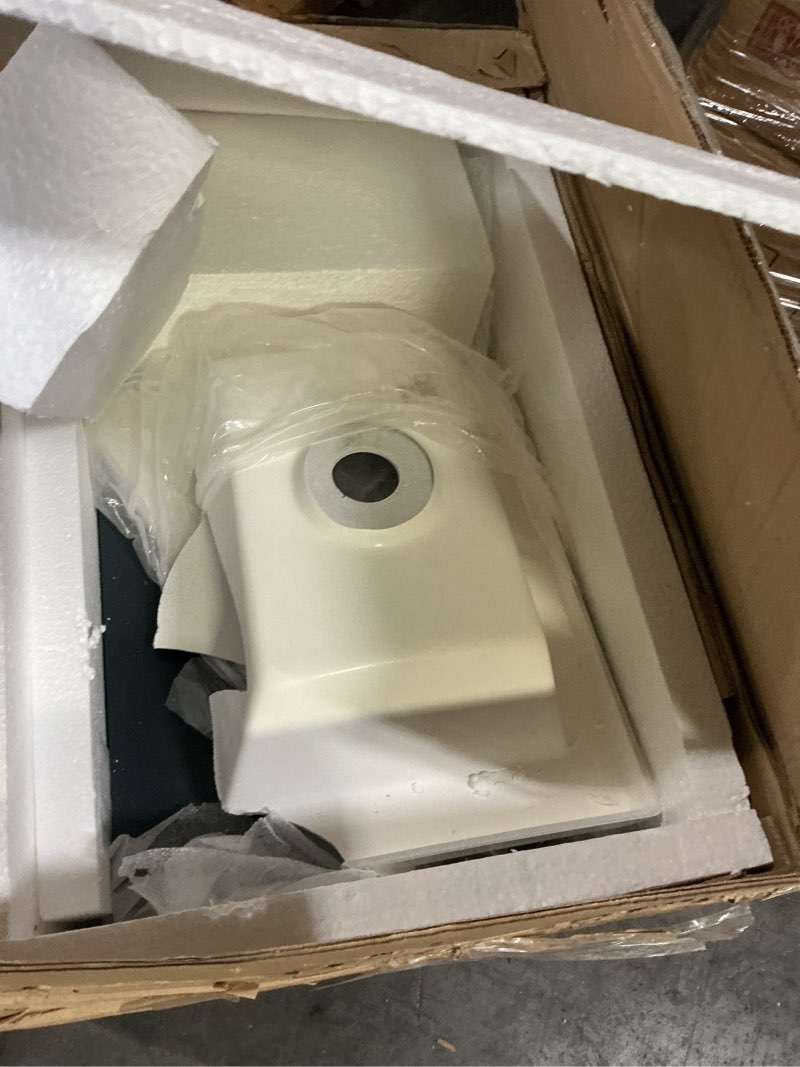 Condition photo showing As Is for COZIMAX Vanity Soul 24" Floating Bathroom Vanity and Cultured Marble Sink with Soft Close Door (Blue)