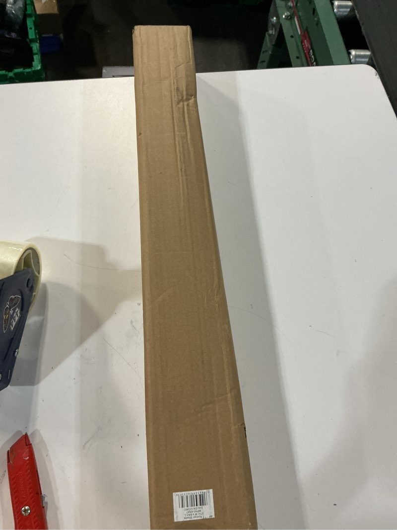 Condition photo showing New/Like New for madison park galen cordless roman shade, 27"w x 64"h, sheen ivory – room darkening, thermal insulated, energy efficient window blind with subtle sheen basketweave fabric for privacy room darkening basketweave sheen ivory 27"w x 64"h