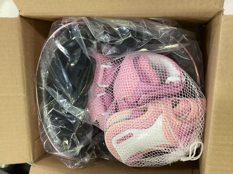 Condition photo showing New/Like New for Kids Bike Helmet with Knee Elbow Wrist Pads Guards,Pink,for Ages 2-3-5-8-14,Sports Bicycle,Skate Scooter,Rollerblading with Unicorn Sticker Small: 18"-22"/ 2-8 years old Pink