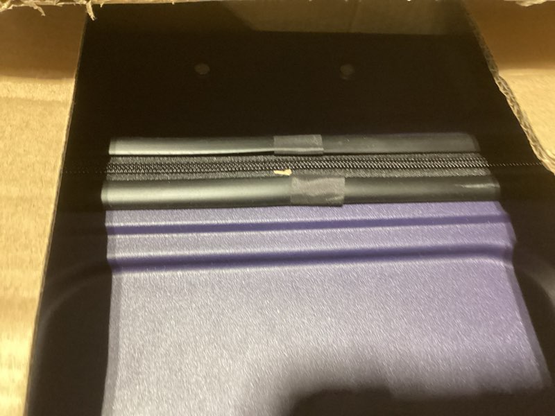 Condition photo showing As Is for Karl home Luggage Sets 3 Piece, PP Hard Case Suitcase Set with Built-in Lock Spinner Wheels, Lightweight Durable Carry on Luggage for Business Travel - Blue (20"/24"/28") 3 Piece Set Blue