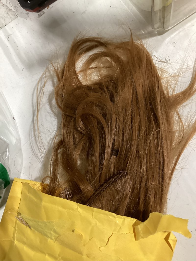 Condition photo showing Good Condition for #30 Brown Clip in Hair Extensions - 12 Inch Real Remy Soft Brown Human Hair, 120g 7pcs,Light Brown Human Hair Extensions Clip ins for Women