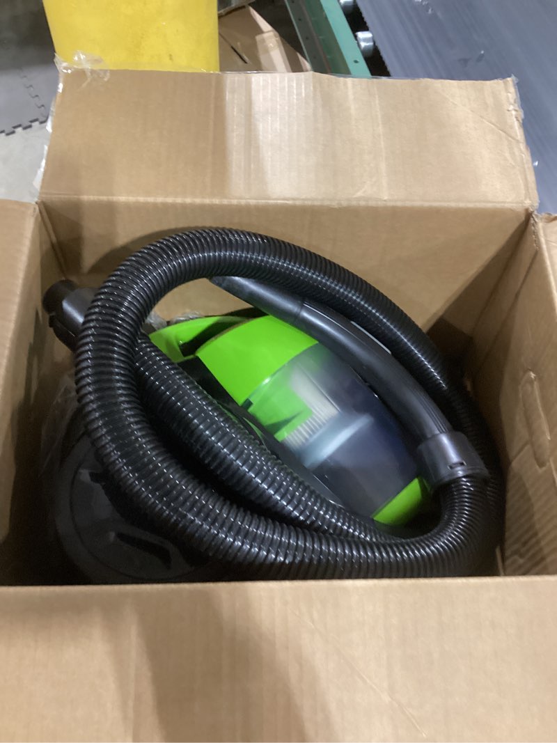 Condition photo showing As Is for Bissell 2156A Zing Canister Bagless Vacuum Zing Canister Lime