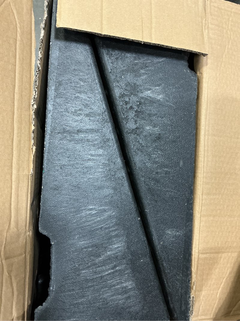 Condition photo showing As Is for 7.1 inch rise rubber ramp, wheelchair door ramp with non-slip surface, threshold ramp for cars/scooters/walkers/doorway/home steps/driveway (2pcs, 2200lbs load)