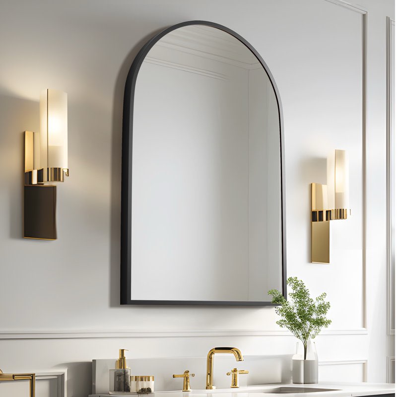 margulies metal arch wall mirror