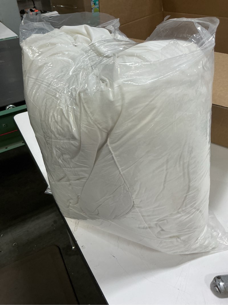 Condition photo showing Good Condition for SAVORI Down Feather Throw Pillow Inserts 28x28 Euro Pillow Inserts, Soft Fluffy Throw Pillows with Cotton Cover, Decorative Throw Pillows for Couch Sofa Bed-White 28x28 Inch (Pack of 1)