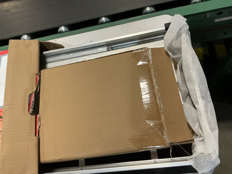 Condition photo showing As Is for heavy duty laminate/vinyl plank cutter 13"; instant 15/30/45 angles to cut laminate, all vinyl planks, engineer wood, siding & more in just 1 step; super cost-effective for thanksgiving? heavy duty floor cutter