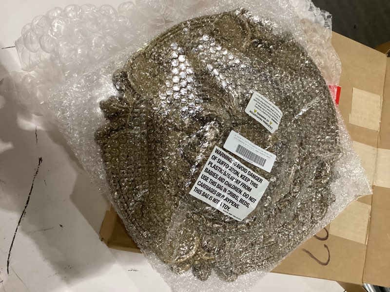 Condition photo showing New/Like New for Ekena Millwork CM17SOBRSDecorative Ceiling Medallions Modeled After Original Historical Patterns & Designs, Brass Brass (Metallic Series)