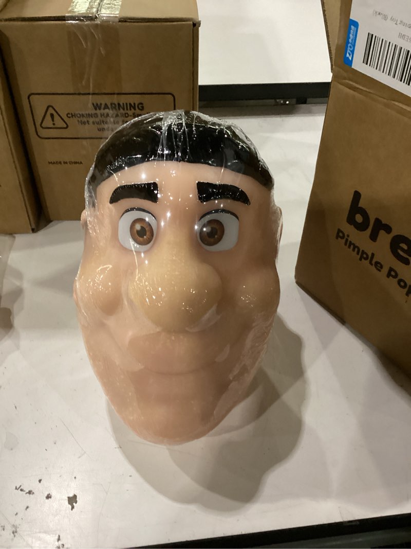 Condition photo showing New/Like New for brenzo 2026 new refillable pimple popping toy – big head squeeze toy with black hair for stress & anxiety relief, realistic pus burst fidget toy, funny gag gift for adults b-black