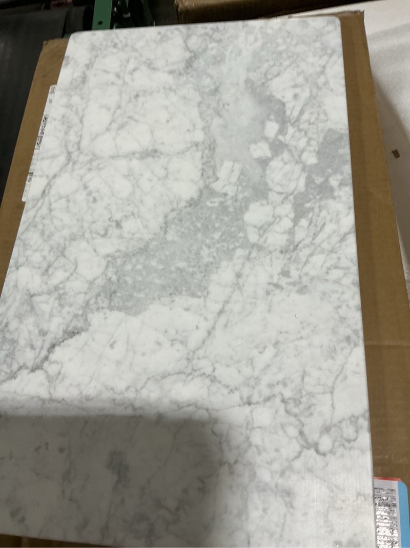 Condition photo showing Good Condition for (Similar to) Hiceeden 8 x 12 Inches Marble Cutting Board, Stone Cutting Board with Non-Slip Feet for Kitchen Countertop, Rectangular Serving Slab for Charcuterie, Cheese, Pastry, Scratch & Heat Resistant, White