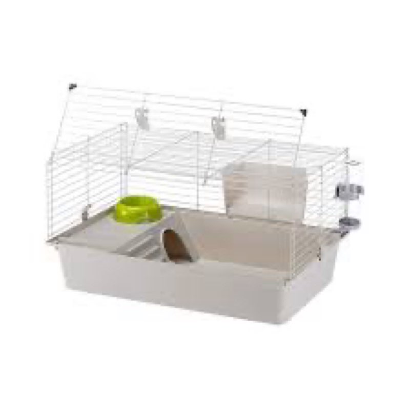 Rodent Cage Easy 80, 2ND Life, 80 x 48.5 x 42 cm, Grey