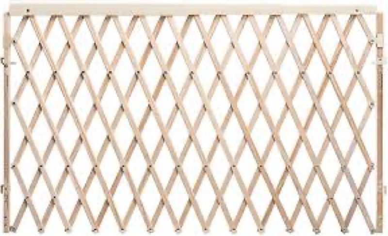 Evenflo Expansion Walk-Thru Room Divider Baby Gate, Natural Wood