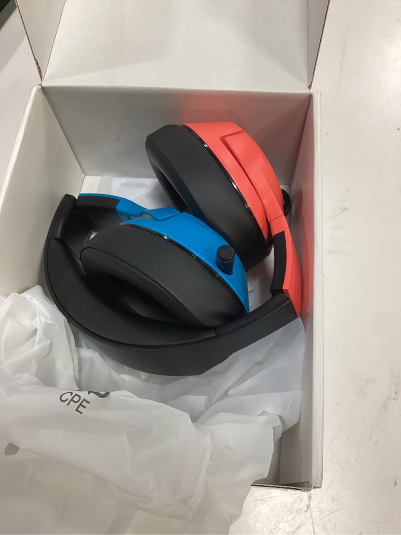 Condition photo showing Good Condition for cg-01 2.4ghz wireless gaming headset for nintendo switch?oled?lite, bluetooth 5.4 gaming headphones with noise cancelling microphone, 40hr battery, usb & type-c connector for ps5, ps4, pc, laptop, mac red-blue