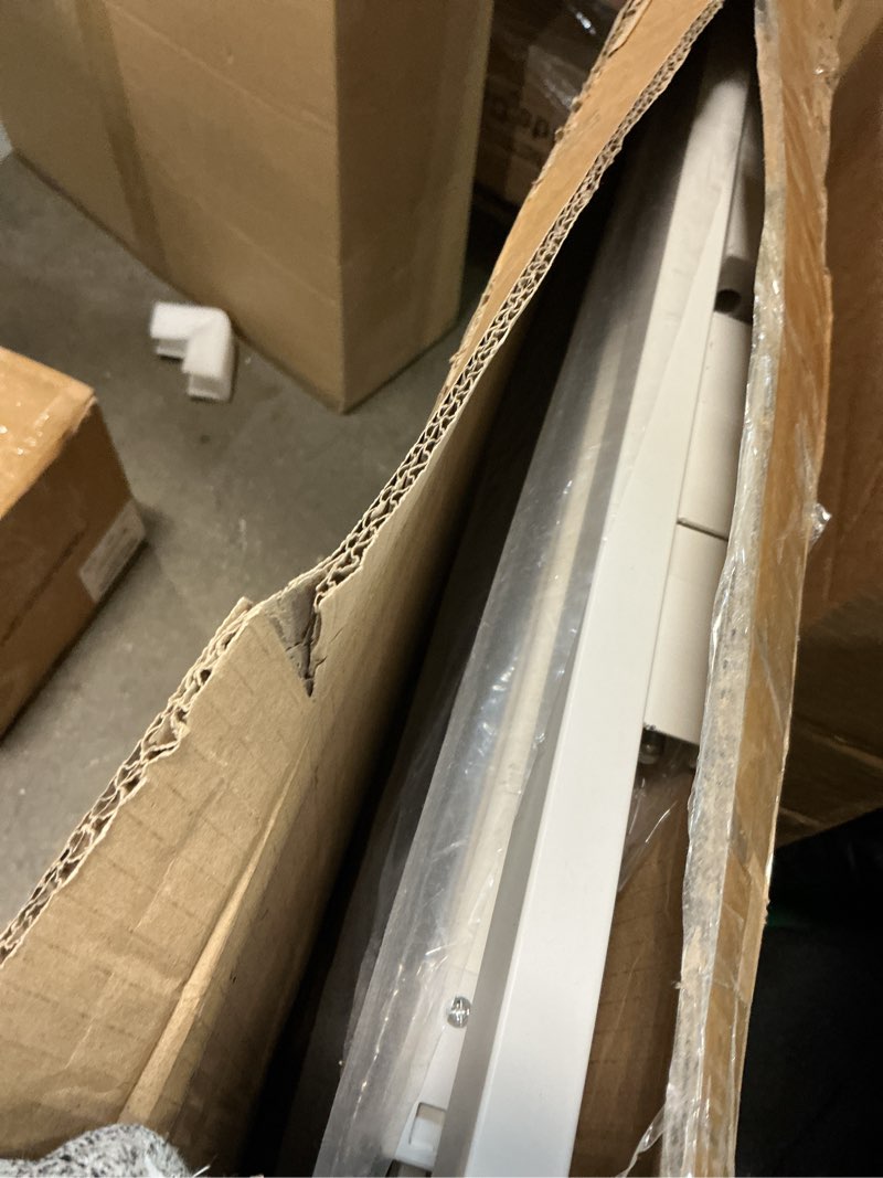 Condition photo showing New/Like New for babelio metal baby gate, 29-43" auto close easy install pet gate pressguard p7, extra wide walk thru child safety gate, 30" tall pressure mounted dog gate for doorways & stairs, white white 30"tall 29"-43" wide