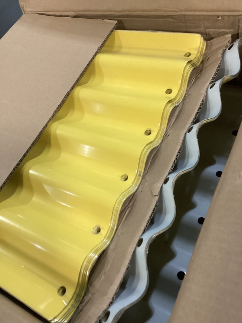 Condition photo showing Good Condition for winpull 8x2x1.5 ft galvanized steel raised garden bed, raised garden bed kit, galvanized planter box outdoor, 18" tall oval large metal raised bed for gardening vegetables flower herb (cream yellow) cream yellow 8×2×1.5ft