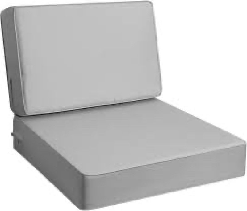 AAAAAcessories Outdoor Deep Seat Cushions, Foam Pillow, Waterproof, Fade-Resistant Patio Furniture R