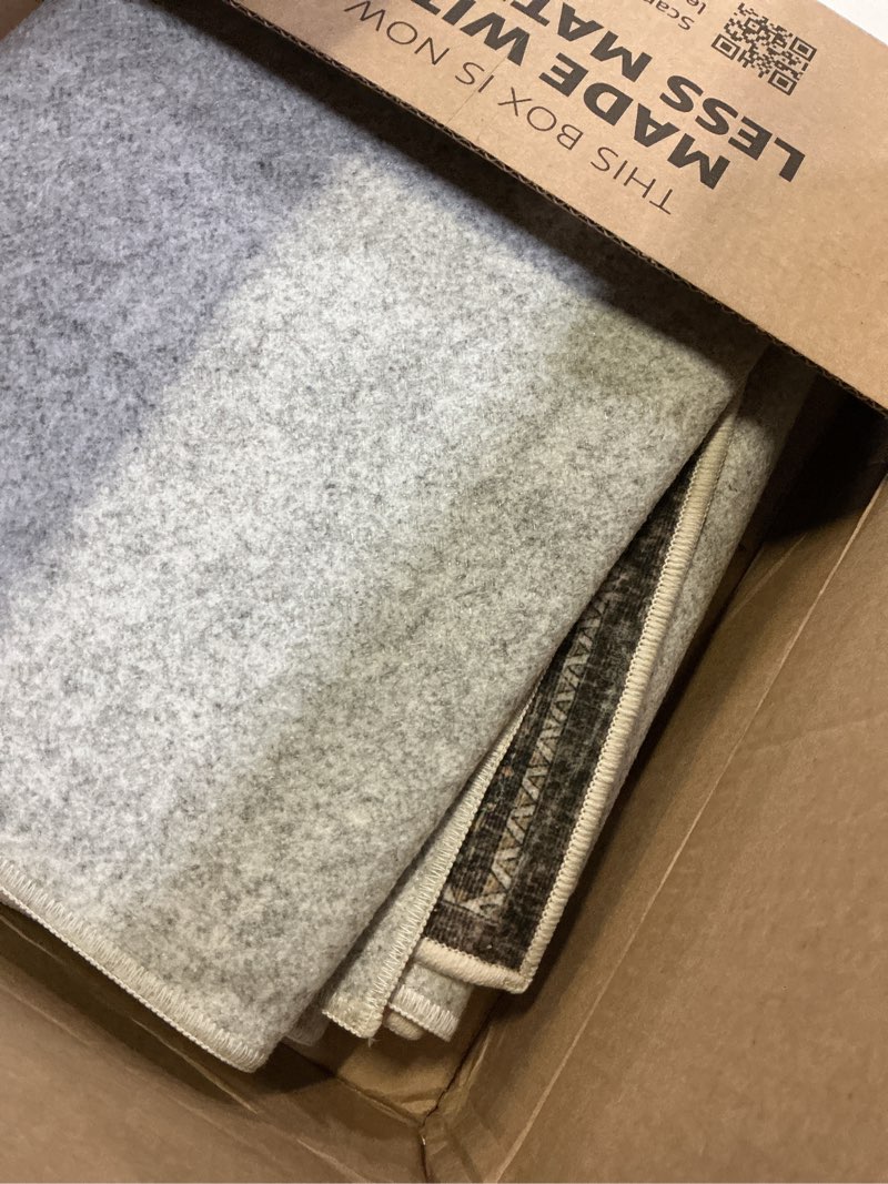 Condition photo showing Good Condition for Bavni Washable Runner Rug 2’6”x8’, Non Slip Vintage Hallway Runner, Ultra Thin Low Pile Washable Car