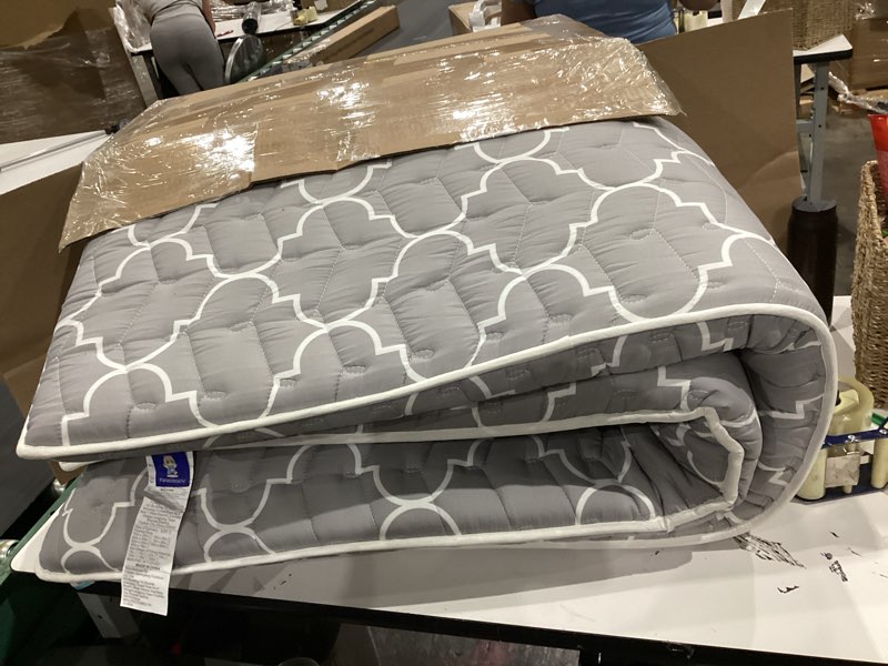 Condition photo showing As Is for  mattress topper, premium foam japanese futon floor mattress full size 54"x 80",100% high density foam comfortable floor mattress