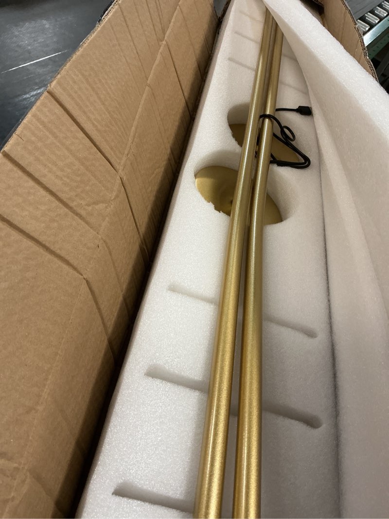 Condition photo showing Good Condition for battery operated wall sconces with remote control, dimmable wall sconces set of two, 350°rotate, 3000k led gold wireless wall light for living room, bedroom, hallway, 40.1 inch (2 pack) gold 40.1 inches