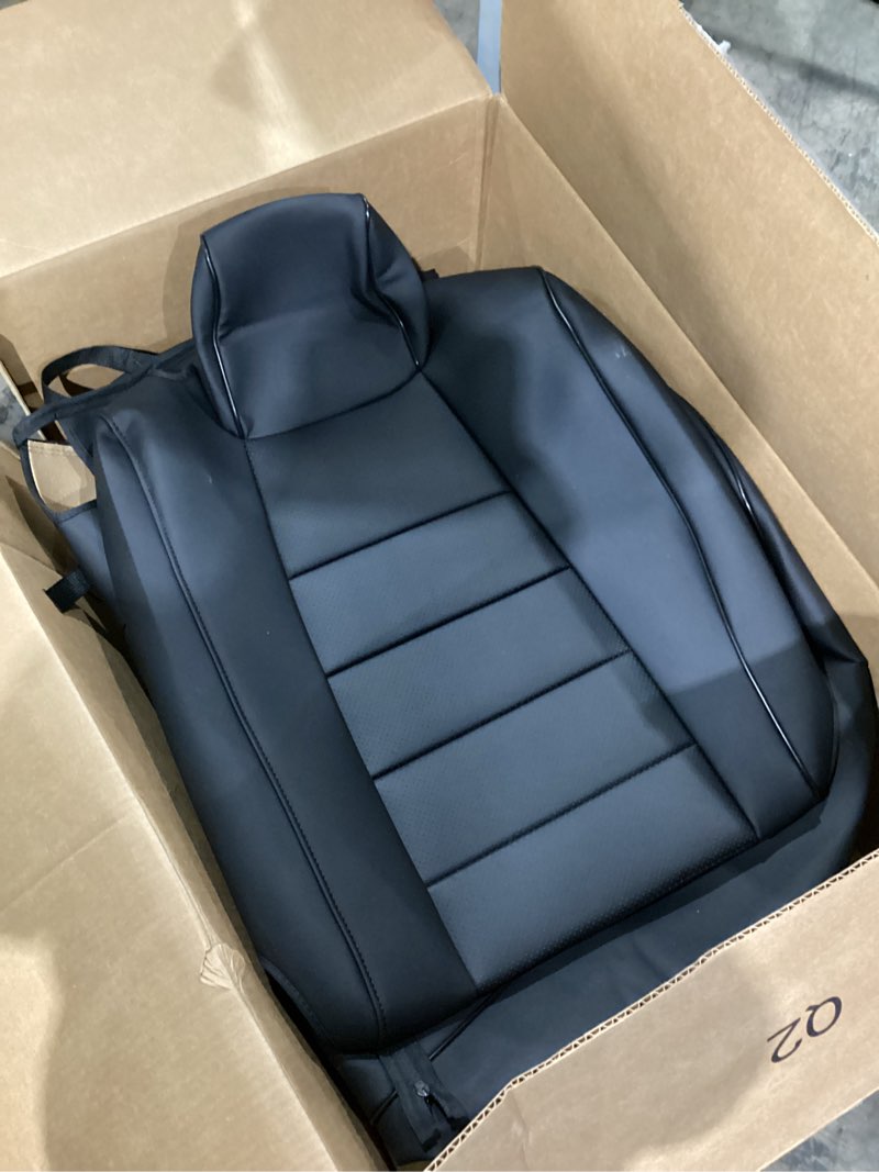 Condition photo showing Good Condition for ekr civic seat covers custom fit for honda civic sedan ex 2022-2024 & sport/hybrid sport 2025-2026,waterproof car seat cover full set,neoprene (black)