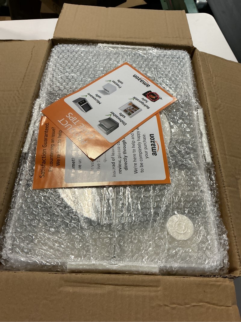 Condition photo showing New/Like New for Stackable Snackle Box Container with 2 Lids, 14 Compartments - BPA-Free Snackle box Organizer, Dishwasher & Microwave Safe Reusable Snacklebox for Veggies, Fruits, Charcuterie, Snacks (White, 2 Pack) White 2 Pack