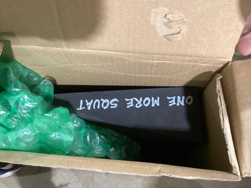 Condition photo showing Good Condition for Slant Board for Weightlifting and Calf Stretching - Non-Slip Heel Elevated Squat Wedge Block