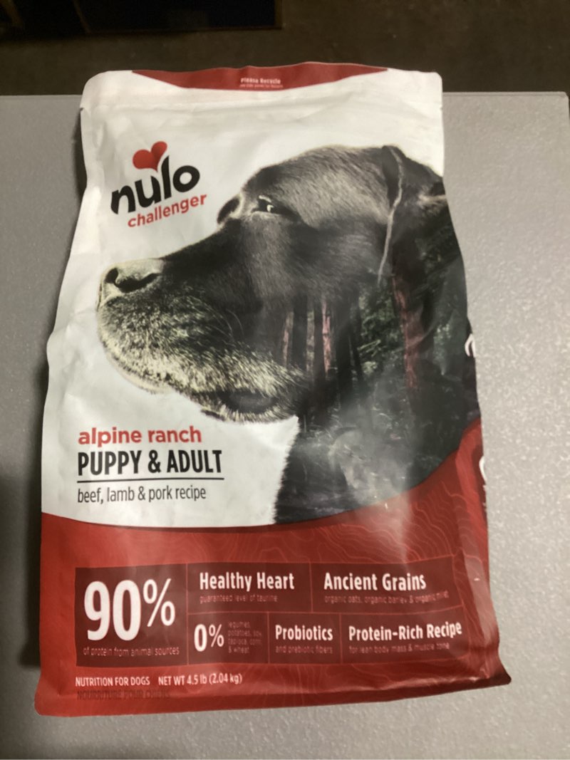 Nulo, Dog Challenger Alpine Ranch Puppy & Adult, 4.5 Pound