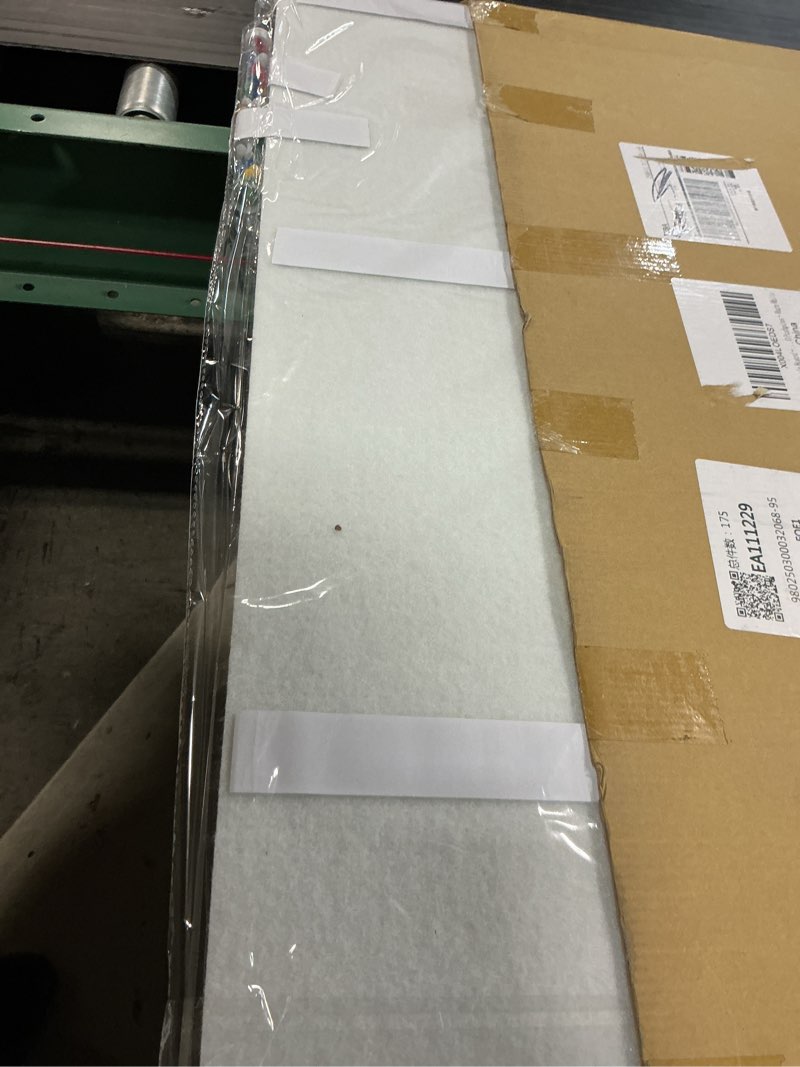 Condition photo showing Good Condition for large bulletin board - 60 x 36 inches decorative felt pin board - 5' x 3' cork board alternative for wall - foldable photo board self-adhesive vision board prayer board with 30 pushpins - warm white warm white 60 x 36 inches