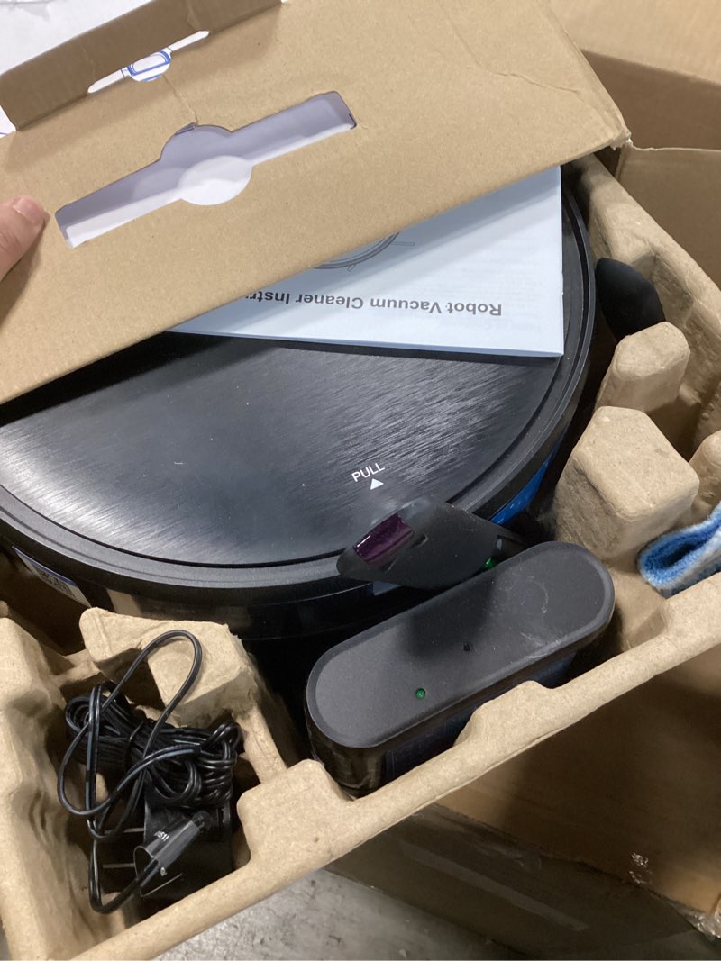 Condition photo showing As Is for (Similar to the image)Robot Vacuum and Mop Combo, 2 in 1 Robotic Vacuums Cleaner with WiFi/App, Robot Vacuum with Water Tank, Strong Suction, Schedule, Self-Charging, Quiet, for Hard Floor, Pet Hair, Low Pile Carpet