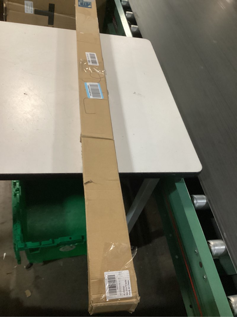 Condition photo showing New/Like New for joydeco 100% blackout roller shades cordless blinds for windows, free-stop shades, uv protection, natural woven blinds for home and office, light-proof aluminum cover (beige, 51" w x 75" h) beige (aluminum cover) 51"w x 75"h