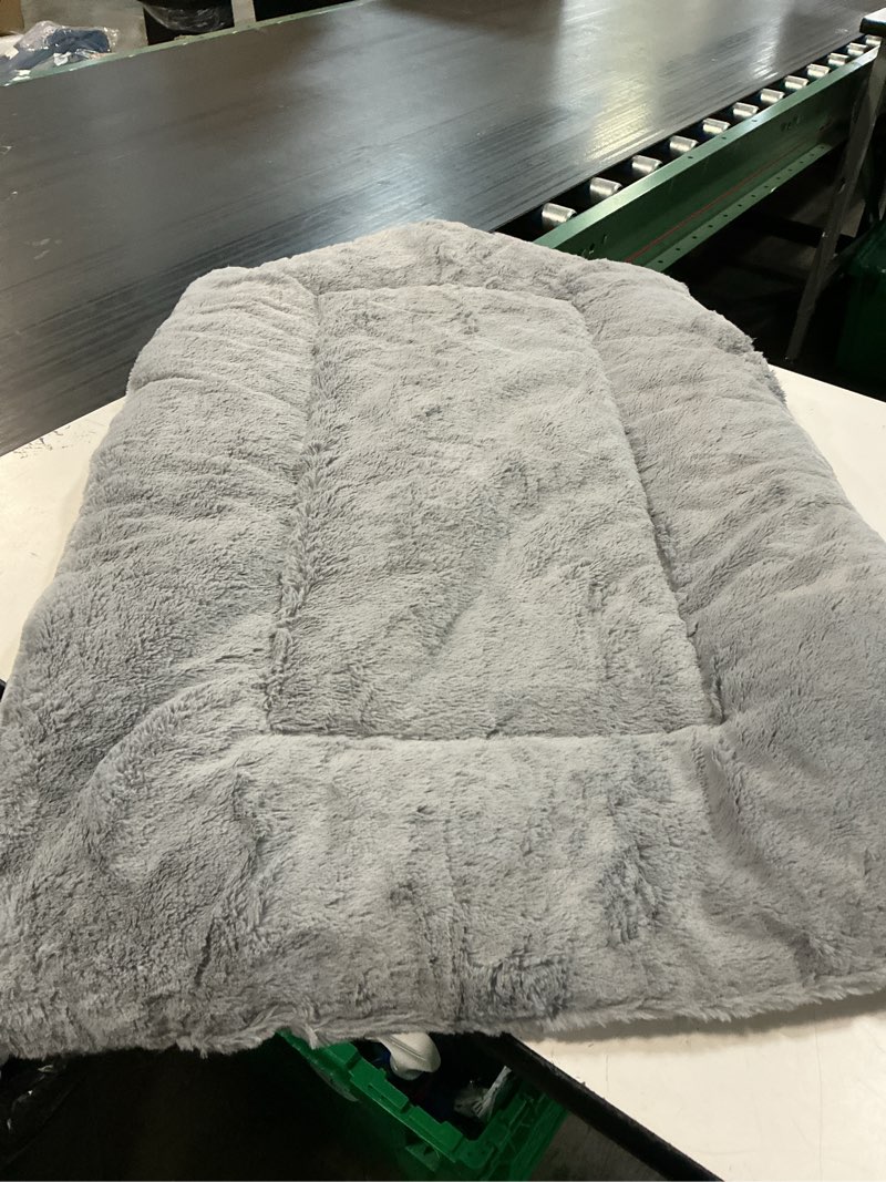 Condition photo showing As Is for pet dog cat plush fluffy warm comfy calming sleeping pad cushion mattress