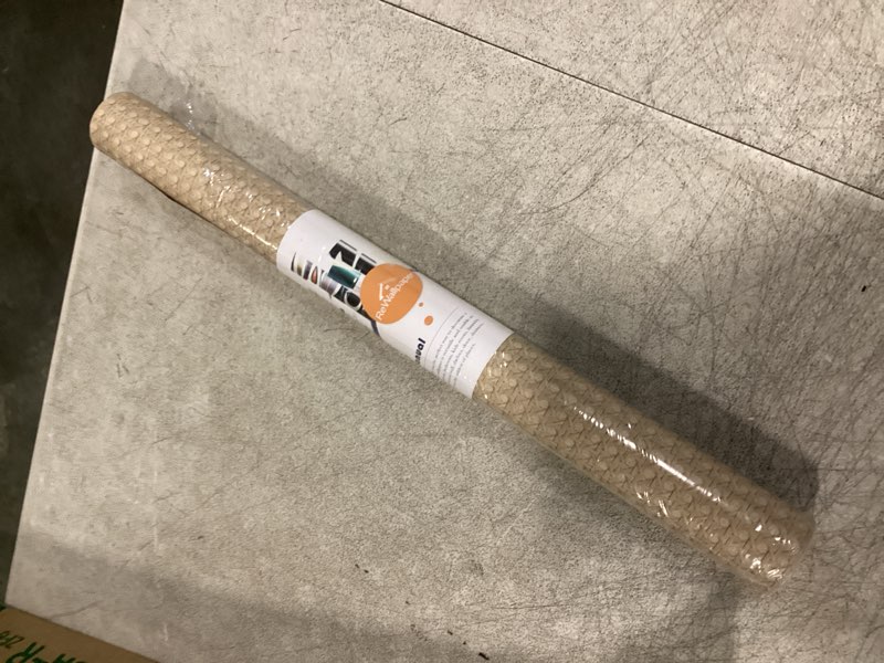 Condition photo showing New/Like New for tawny rattan wallpaper non-textured faux woven contact paper for cabinets 15.7"x160" self adhesive removable wicker rattan peel and stick wallpaper light brown weave wall paper for bedroom tawny 15.7" x 160"