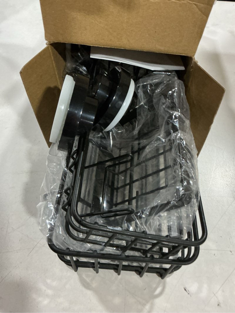 Condition photo showing Good Condition for 5 pack shower caddy organizer rack shelf for inside shower, adhesive bathroom wall storage basket rustproof stainless steel shampoo holder, bathroom accessory decor set, black.