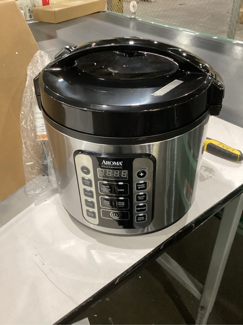Condition photo showing Good Condition for Aroma Housewares AROMA® Professional 20-Cup (Cooked) / 5Qt. Digital Rice Cooker, Steamer, and Slow Cooker Pot with 10 Smart Cooking Modes, Including Sauté-then-Simmer® Professional 10 Cup Uncooked