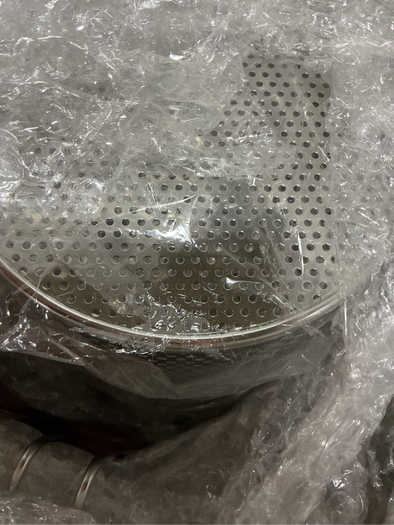 Condition photo showing Good Condition for Tessco for you 6 Pcs Stainless Steel Pasta Basket with Wood Handle Pasta Strainer Kitchen Mesh Spider Noodle Strainer Skimmer Food Dumpling Noodle Blanching Basket(4.7 Inch,Light Wood Color) 4.7 Inch Light Wood Color