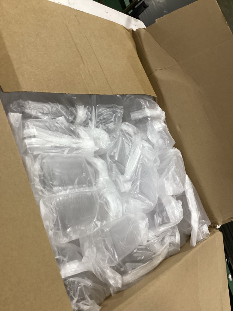 Condition photo showing Good Condition for gerrii 100 pcs 4 oz plastic juice bottles with lid small reusable clear bottles with caps containers bulk, freezer safe, leakproof for milk smoothies drinking fridge (white) white 100