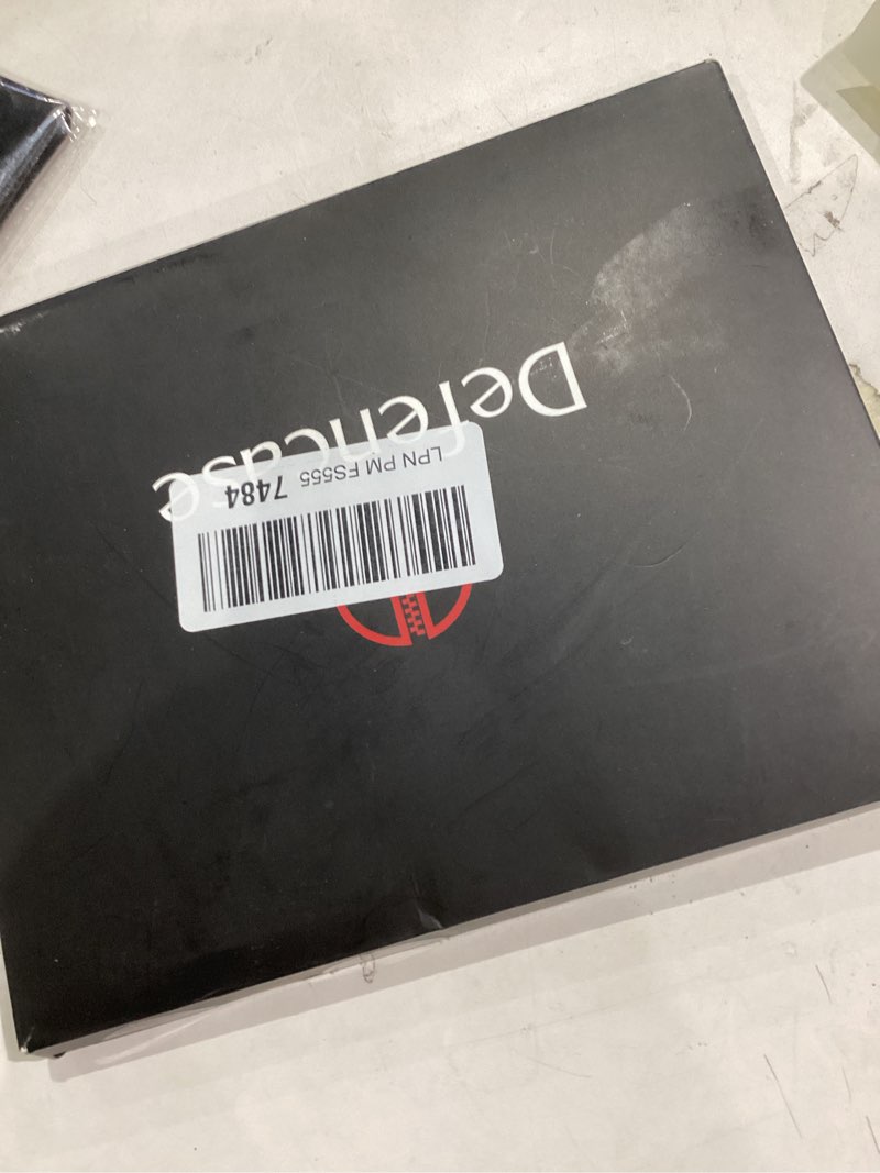 Condition photo showing Good Condition for Defencase for iPhone 17 Pro Max Magnetic Wallet Case Compatible with Magsafe with RFID Blocking Zipper & Card Holder PU Leather Strap Detachable Case for iPhone 17 Pro Max 6.9", Carbon Fiber Black (Detachable with Magsafe)-Carbon Fiber Black