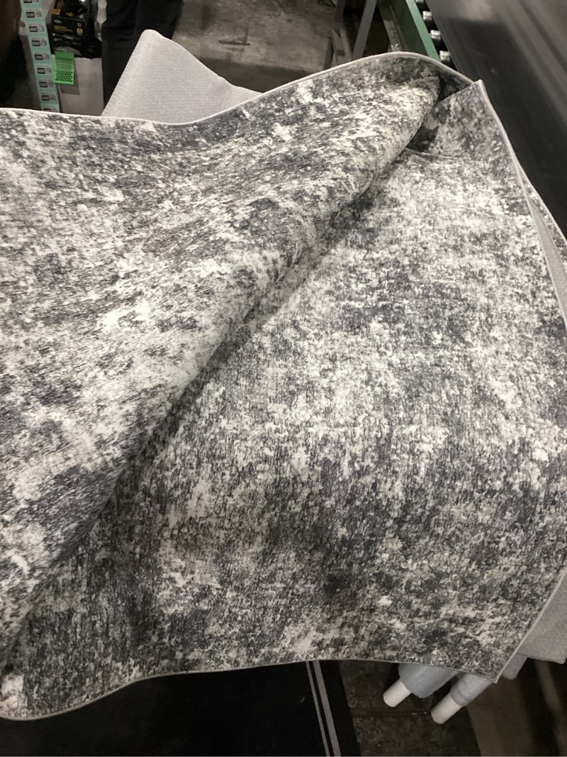 Condition photo showing As Is for 9x12 area rugs for living room rug washable: abstract large rug for dining room bedroom carpet non s