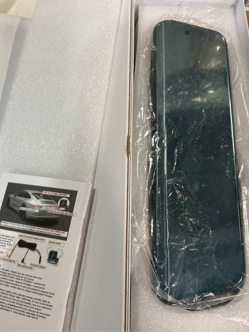 Condition photo showing New/Like New for ifcow 10" 1080p mirror dash cam,full touch screen backup camera front and rear view parking monitor with super night vision, motion detection, loop recording 24h parking mode,easy to install