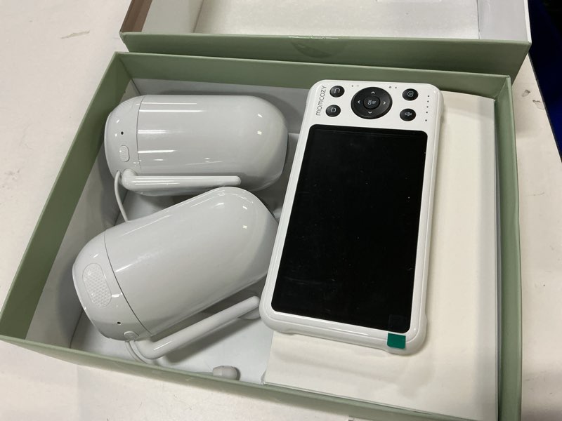 Condition photo showing Good Condition for Momcozy BM04 Smart WiFi Baby Monitor with 2 Cameras, 5’’ 1080P Split Screen Video Baby Monitor with Camera and Audio, Clear Night Vision, 5000mAh Battery, 2-Way Audio