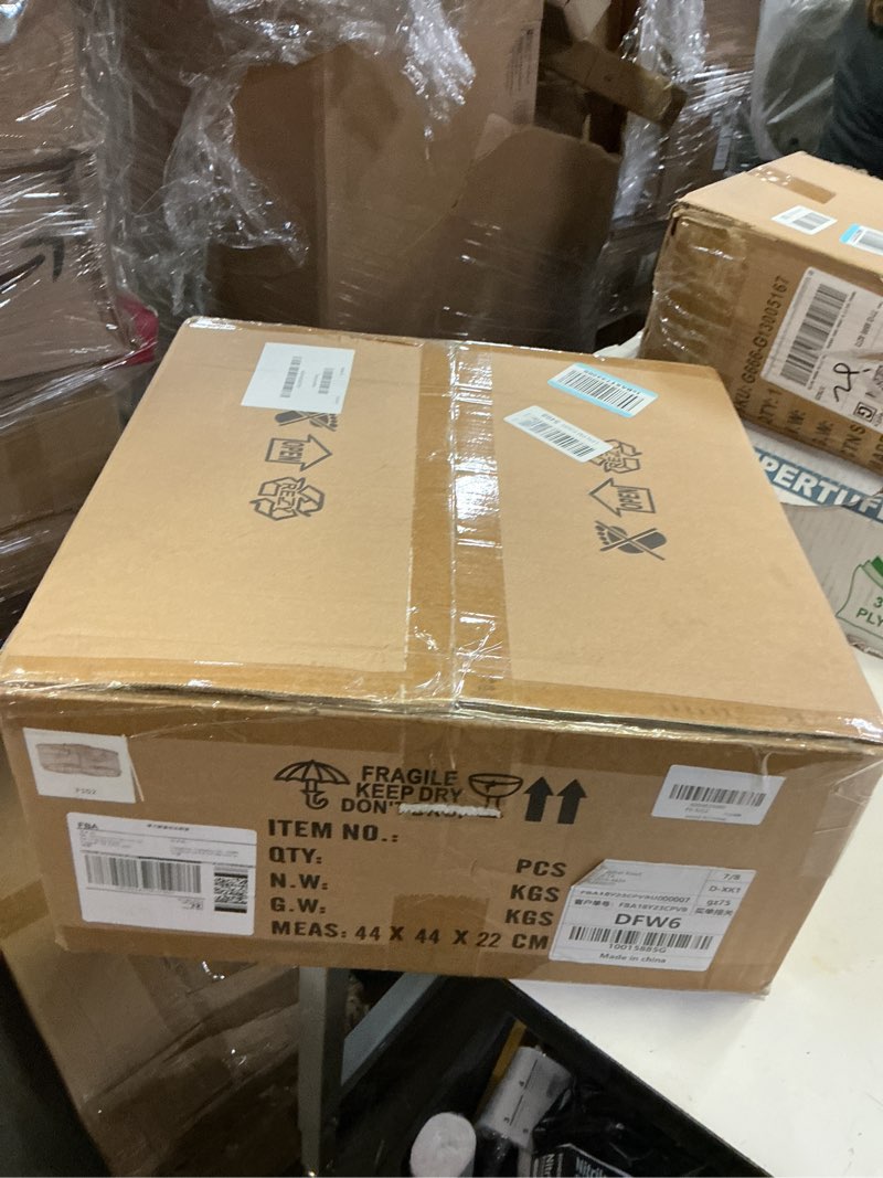 Condition photo showing New/Like New for 20" Gold Crystal Ceiling Fan with Light, Crystal Flush Mount Ceiling Fan with Light Remote Control, Caged Enclosed with 6 Speeds for Bedroom, Living Room, Foyer, Nursery (Clear)