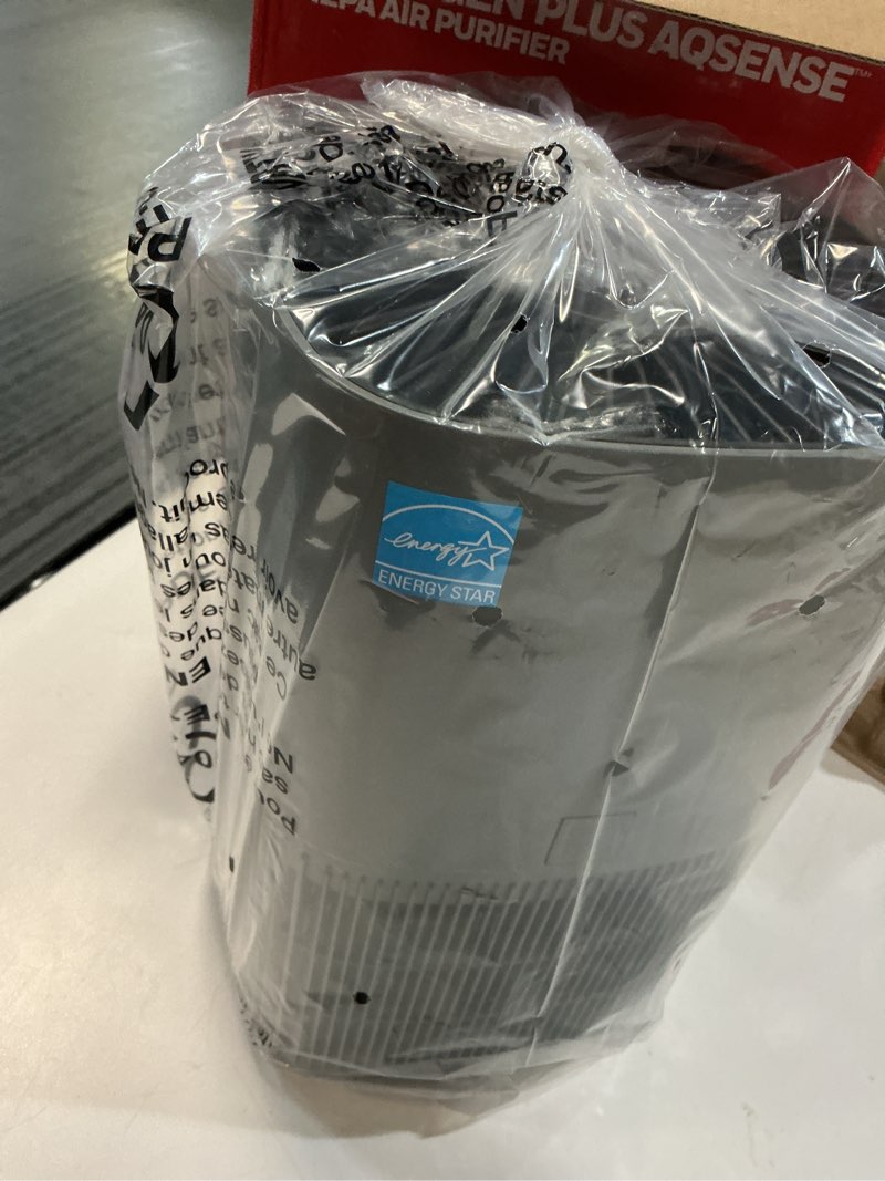 Condition photo showing Good Condition for honeywell allergen plus compact hepa small room air purifiers for home, up to 530 ft² coverage, 3-in-1 filter, pet dander, smoke & odor reducer air quality sensor with auto mode, grey, hpa125v