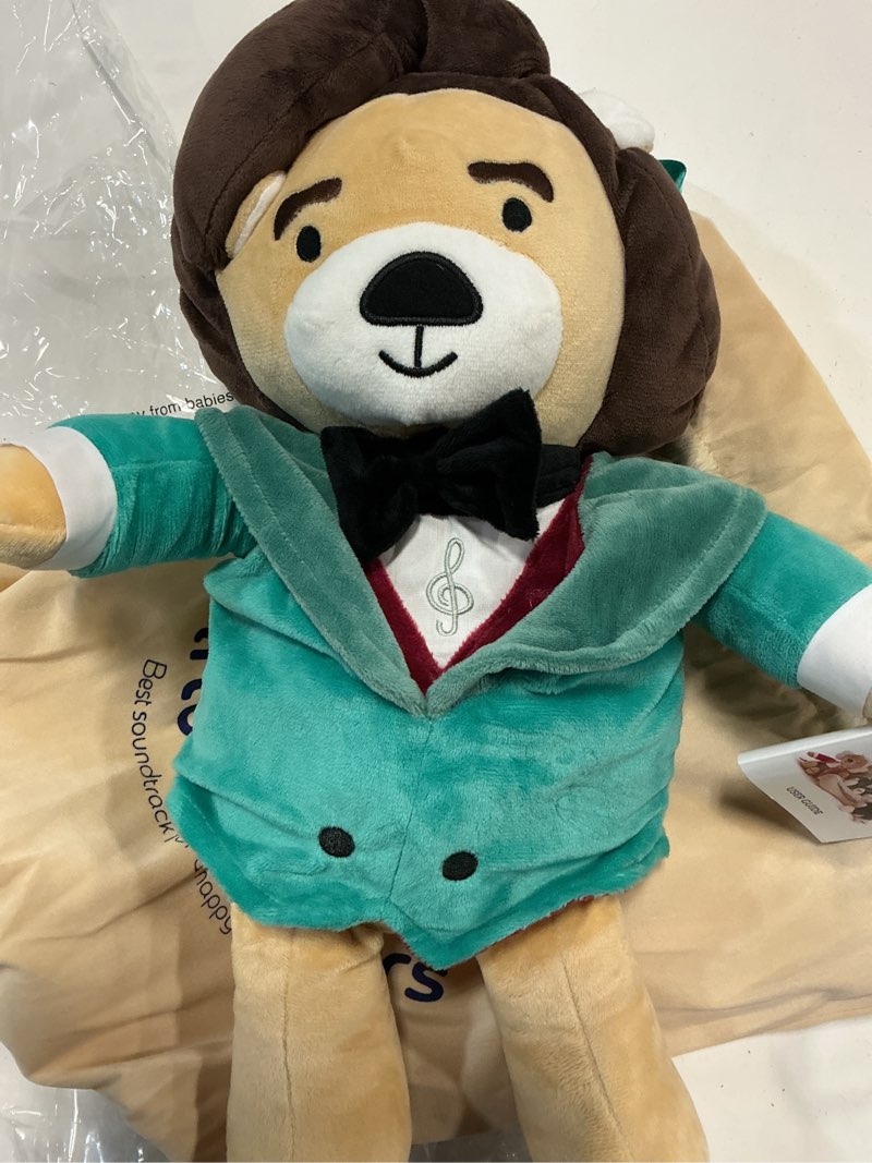 Condition photo showing New/Like New for chopin plush bear – plays 40 mins of classical music, educational & soothing interactive teddy bear for babies & toddlers, ideal