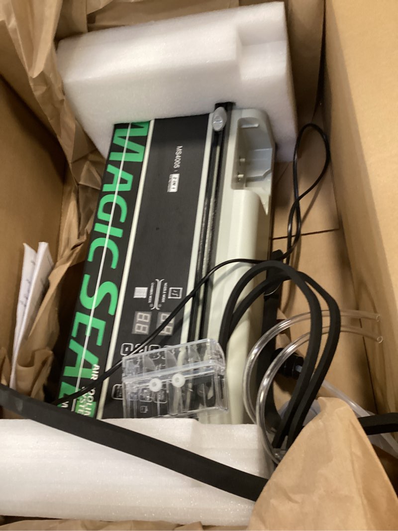 Condition photo showing Good Condition for MAGIC SEAL 16'' Commercial Vacuum Sealer Machine, Meat Sealer Vacuum Packing Machine with Double Pump and Auto Cooling System, Sealing and Vacuum Time Control, Compatible with Mylar Bags 16'' Seal Bar (Built-in Auto Cooling System)