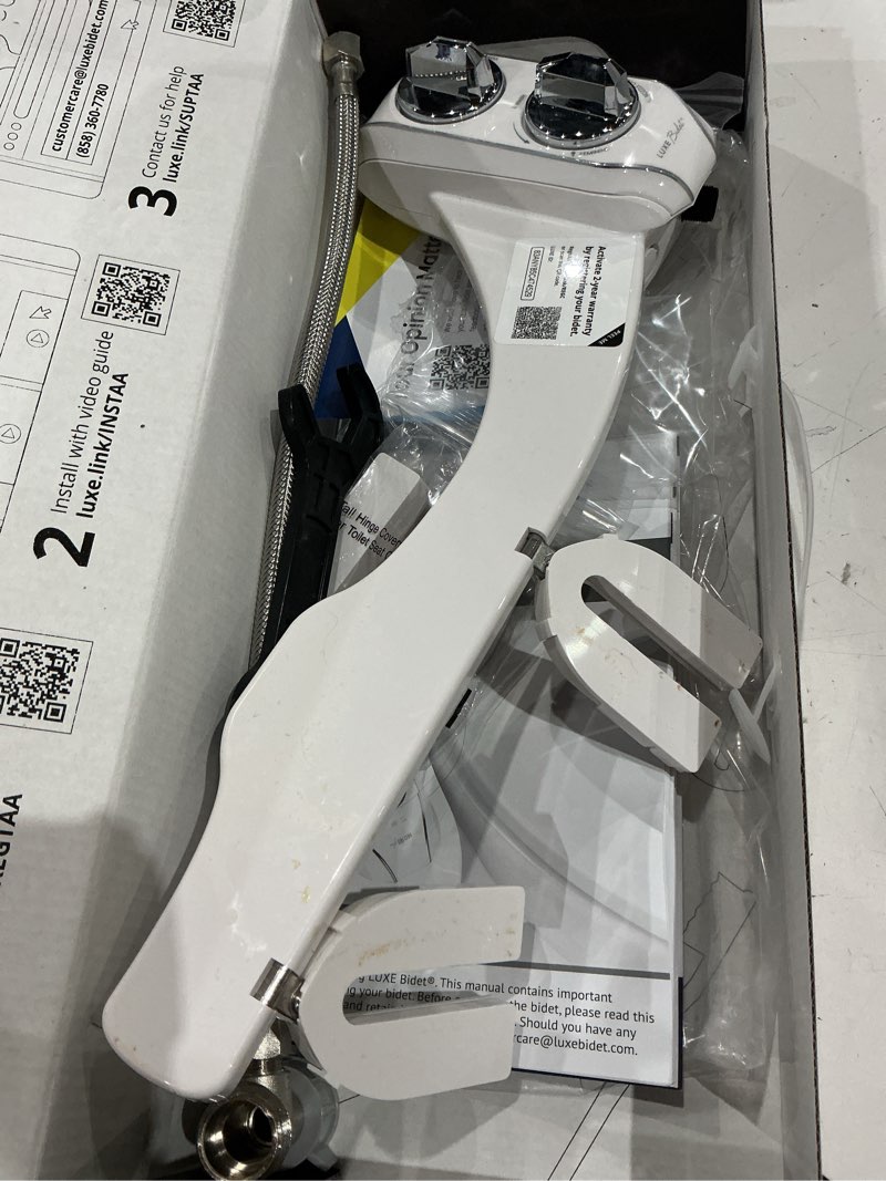 Condition photo showing As Is for luxe bidet neo 185 plus bidet attachment chrome