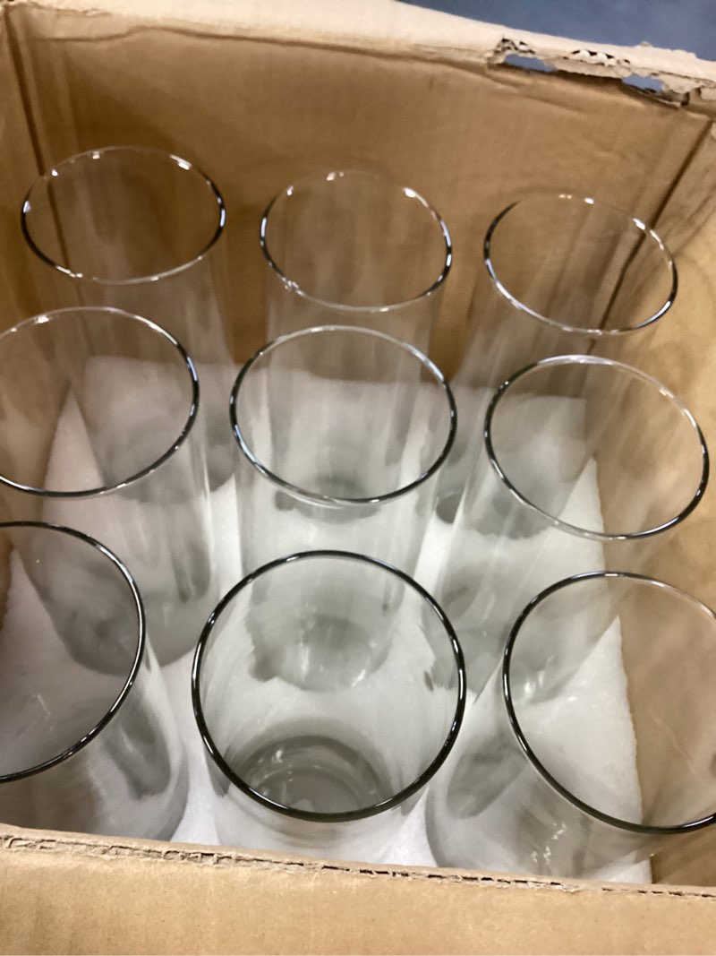 Condition photo showing Good Condition for glass cylinder vase 12 inch high,keketin clear glass vase 9 pack,flower vase for table centerpieces,decor,wedding favors(4\" w x 12\" h) 3pack-4\"w x 12\"h