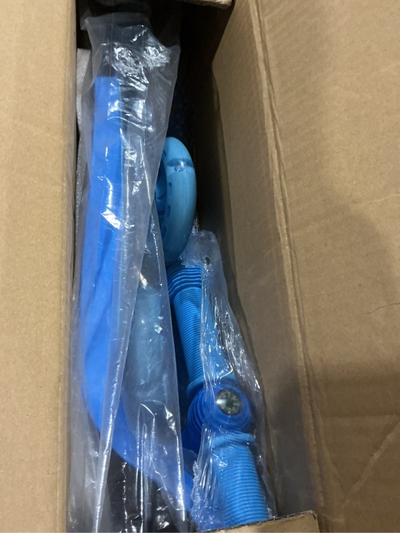 Condition photo showing As Is for Gotrax KS1 Kids Kick Scooter, LED Lighted Wheels and 3 Adjustable Height Handlebars, Lean-to-Steer & Widen Anti-Slip Deck, 3 Wheel Scooter for Boys & Girls Ages 2-8 and up to 110 Lbs Blue