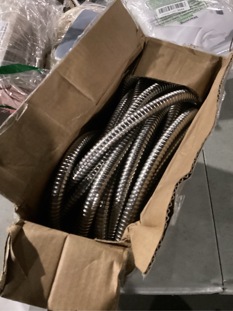 Condition photo showing As Is for Similar to photo) Shower Hose, 79 Inches Extra Long Stainless Steel Handheld Shower Head Hose with Brass Insert and Nut - Durable and Flexible(Chrome) 79''Chrome