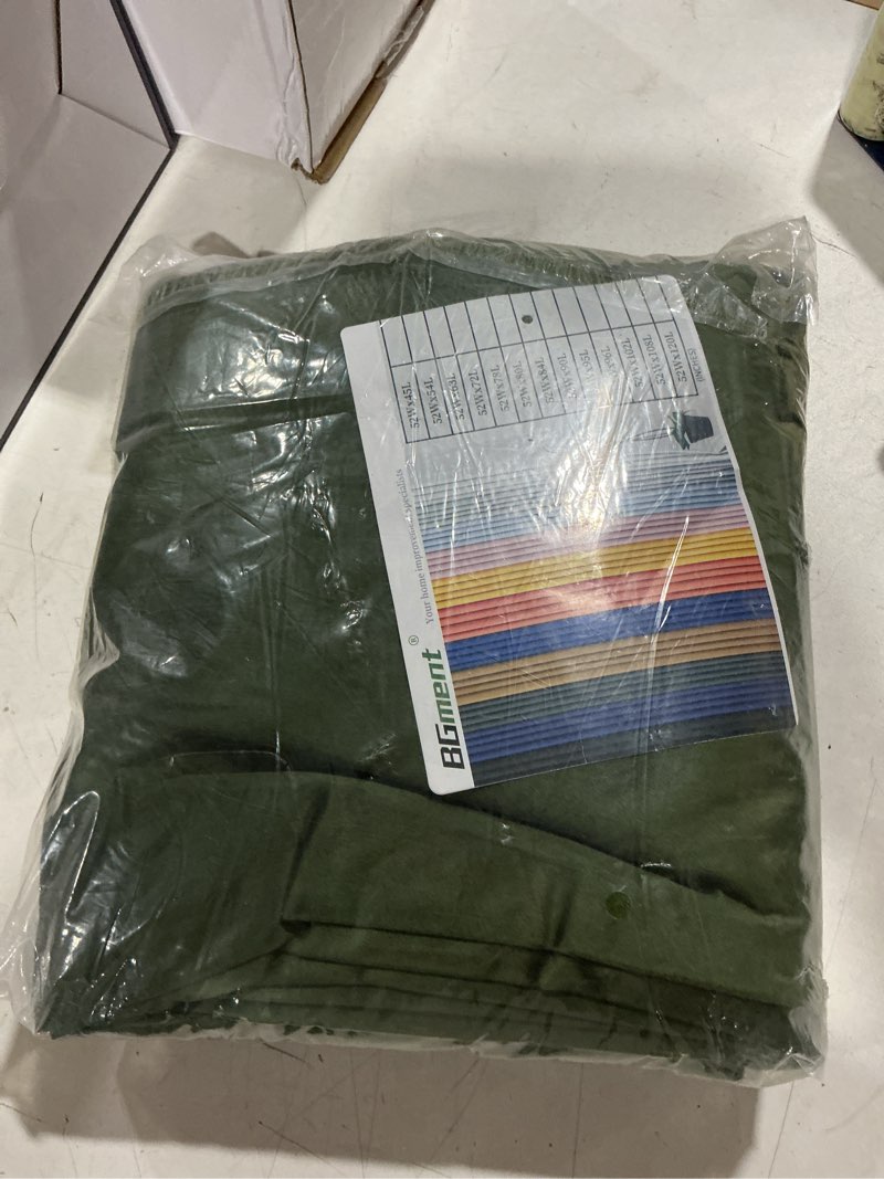 Condition photo showing Good Condition for bgment dark green velvet curtains 84 inches for living room, super soft luxury thermal insulated blackout curtains & drapes with back tab rod pocket for bedroom, set of 2 panels, 52 x 84 inch 52"w x 84"l (pack of 2) dark green